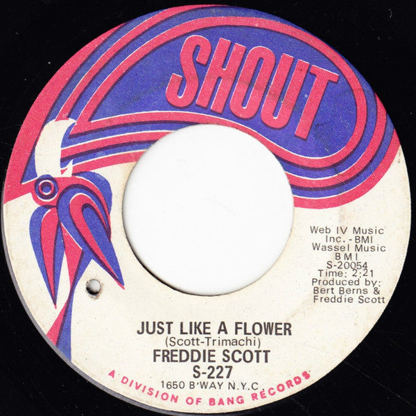Freddie Scott (2) : Just Like A Flower / Spanish Harlem (7", Single)