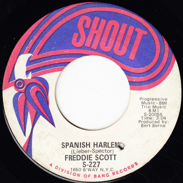 Freddie Scott (2) : Just Like A Flower / Spanish Harlem (7", Single)