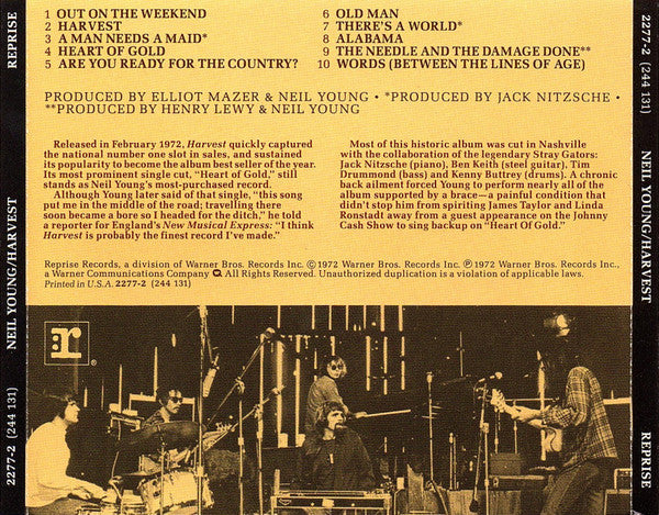 Neil Young : Harvest (CD, Album, RE, SRC)