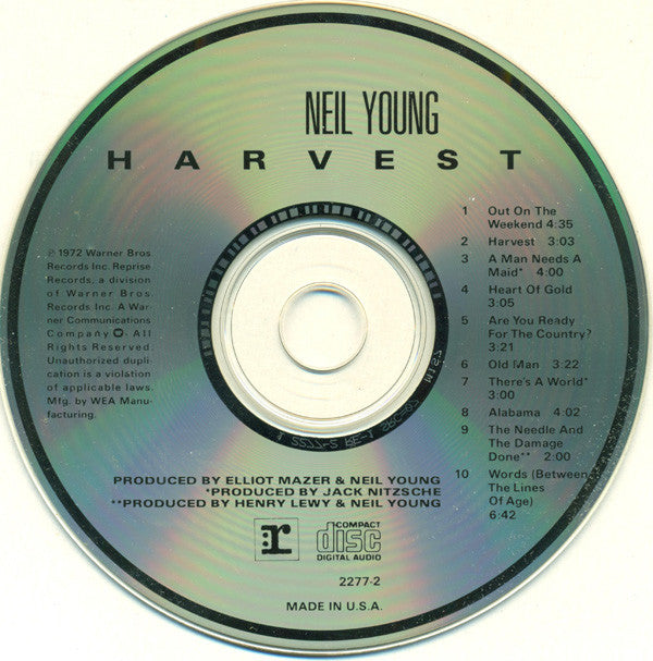 Neil Young : Harvest (CD, Album, RE, SRC)