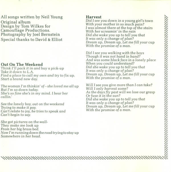 Neil Young : Harvest (CD, Album, RE, SRC)
