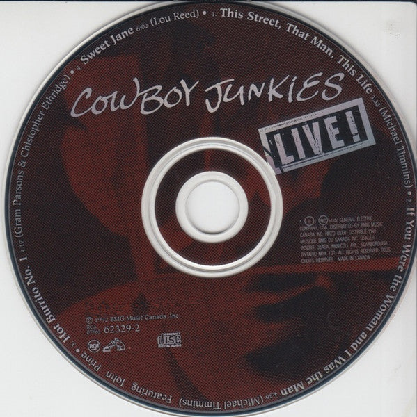 Cowboy Junkies : Live! (CD, EP)