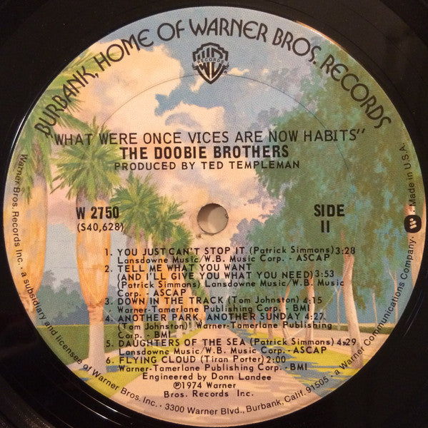 The Doobie Brothers : What Were Once Vices Are Now Habits (LP, Album)
