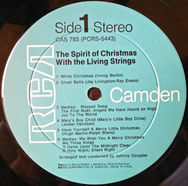 Living Strings : The Spirit Of Christmas With The Living Strings (LP, Album, RE)