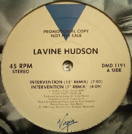 Lavine Hudson : Intervention (12", Promo)