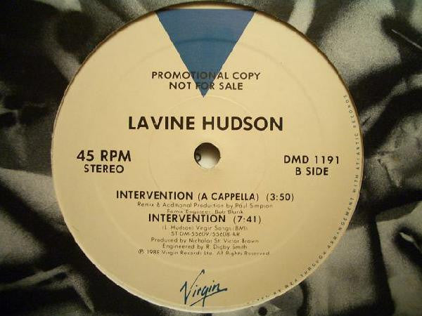 Lavine Hudson : Intervention (12", Promo)