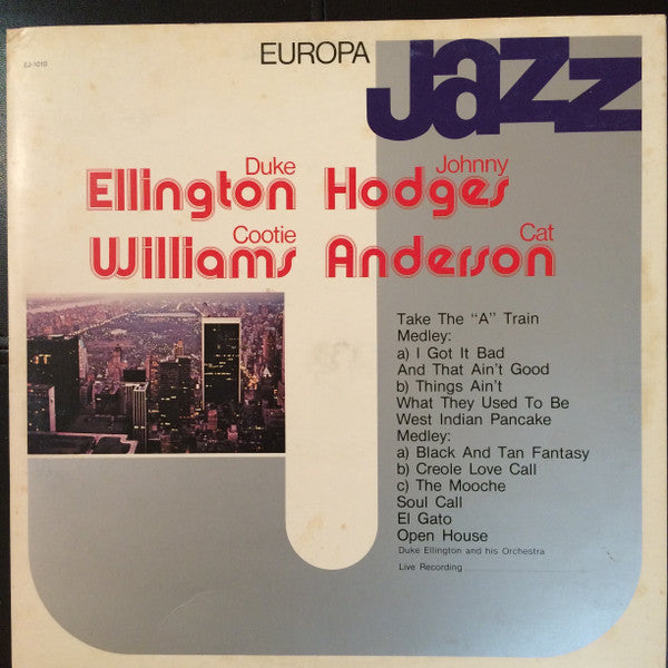 Duke Ellington, Cat Anderson, Cootie Williams, Johnny Hodges : Europa Jazz #12 (LP, Album, Mono)