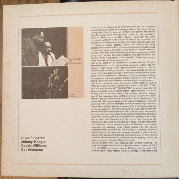 Duke Ellington, Cat Anderson, Cootie Williams, Johnny Hodges : Europa Jazz #12 (LP, Album, Mono)