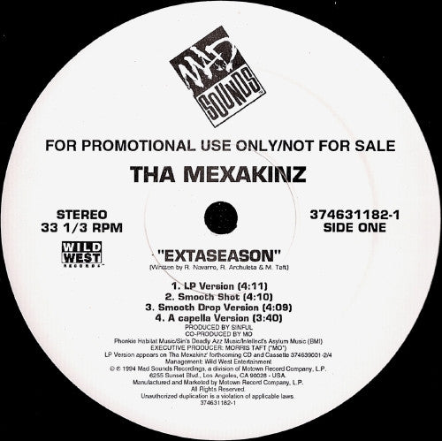 Tha Mexakinz : Extaseason (12", Promo)