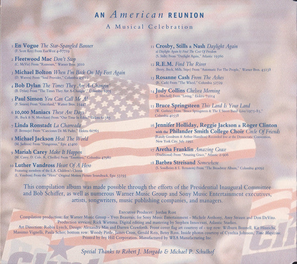 Various : An American Reunion: A Musical Celebration (CD, Comp, Ltd)