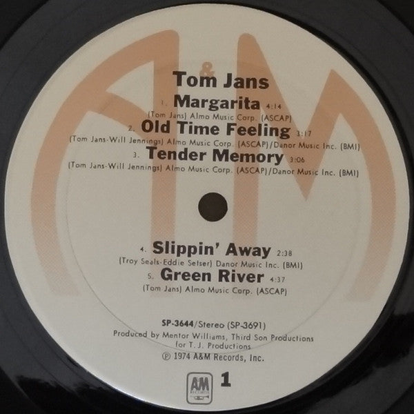 Tom Jans : Tom Jans (LP, Album, RE, Ter)