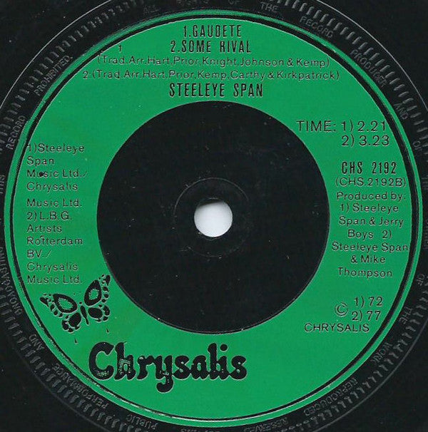 Steeleye Span : The Boar's Head Carol (7", Maxi, 'Dr)