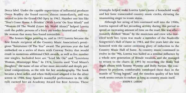 Loretta Lynn : The Best Of Loretta Lynn (CD, Comp, RE, RM)