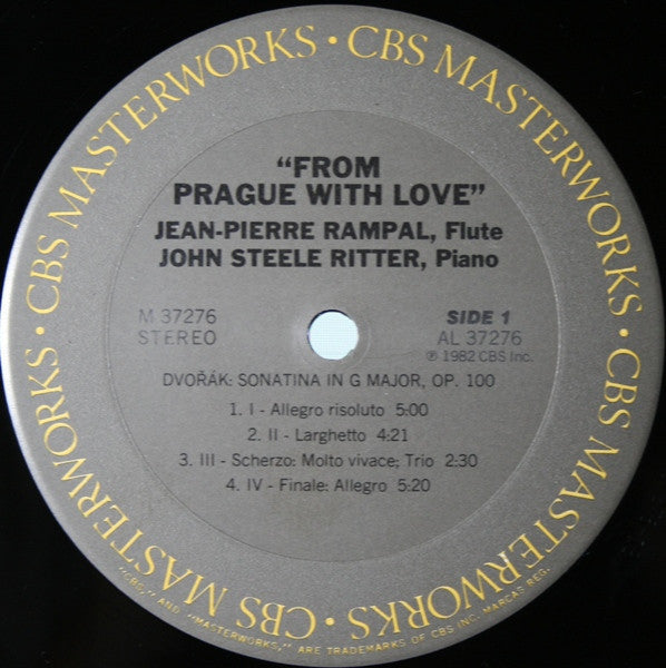 Jean-Pierre Rampal / John Steele Ritter, Antonín Dvořák - Jindřich Feld - Bohuslav Martinů : From Prague With Love (LP, Album)
