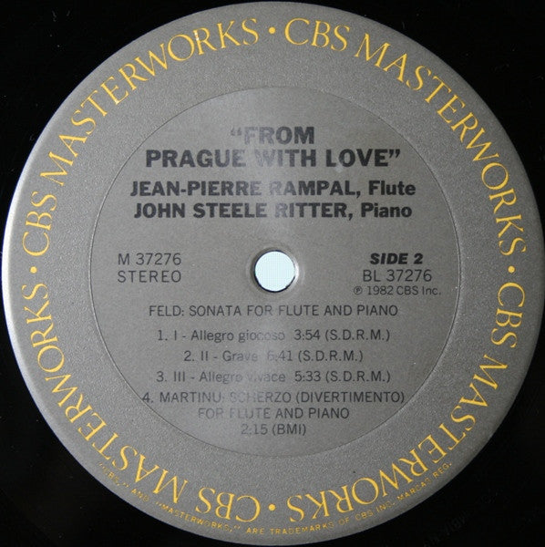 Jean-Pierre Rampal / John Steele Ritter, Antonín Dvořák - Jindřich Feld - Bohuslav Martinů : From Prague With Love (LP, Album)