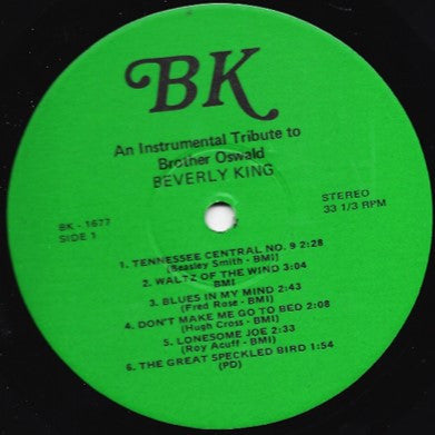 Beverly King : (An Instrumental) Tribute To Brother Oswald (LP, Album)