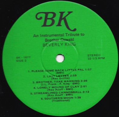 Beverly King : (An Instrumental) Tribute To Brother Oswald (LP, Album)