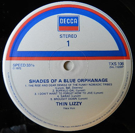 Thin Lizzy : Shades Of A Blue Orphanage (LP, Album, RE, Gat)