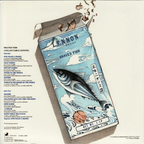 John Lennon / The Plastic Ono Band : Shaved Fish (CD, Comp, Ltd, RE, Pap)