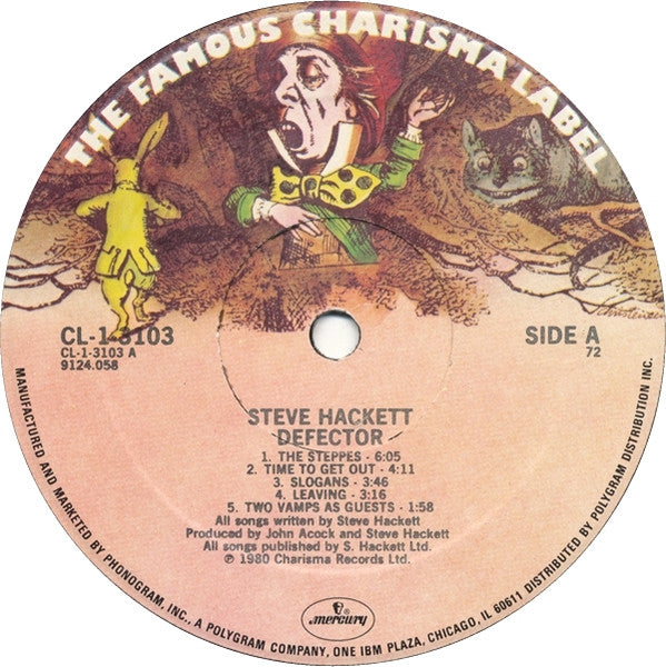 Steve Hackett : Defector (LP, Album)