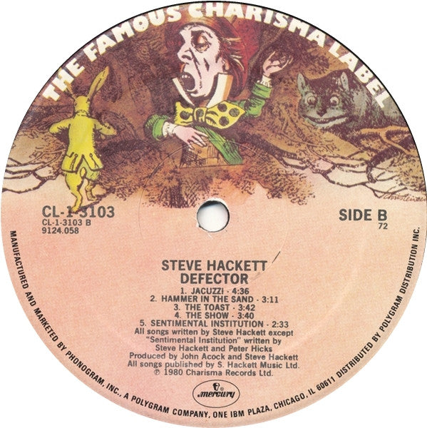 Steve Hackett : Defector (LP, Album)