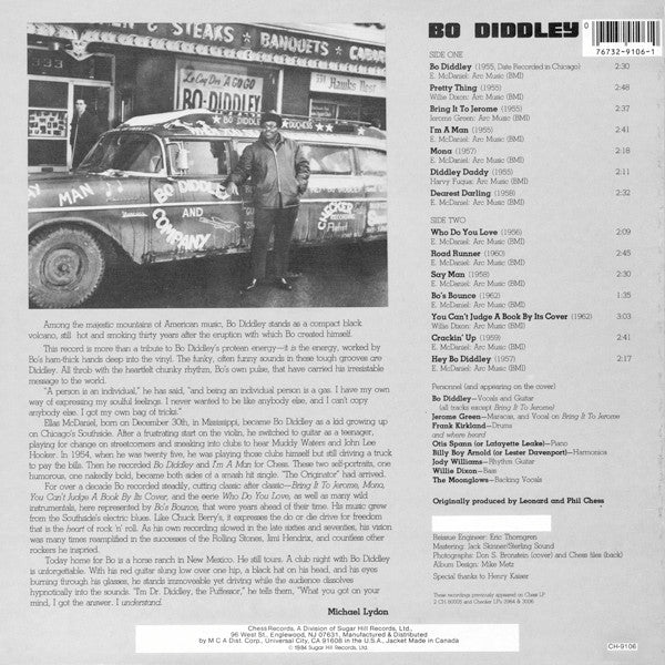 Bo Diddley : His Greatest Sides: Volume One (LP, Comp)