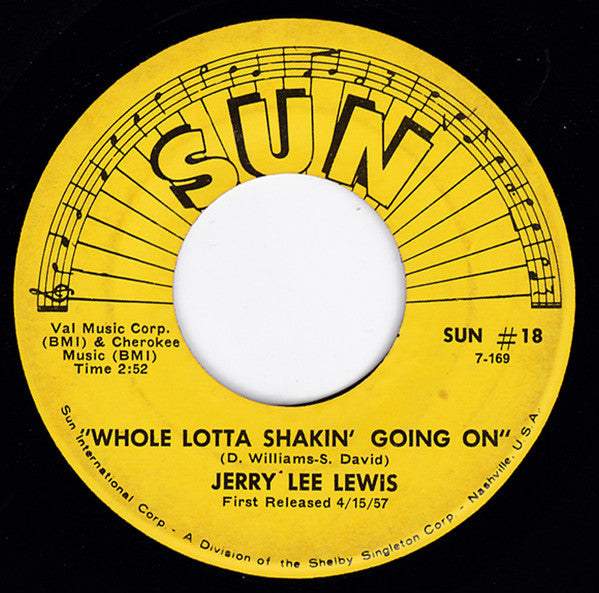 Jerry Lee Lewis : Whole Lotta Shakin' Going On / Great Balls Of Fire (7")