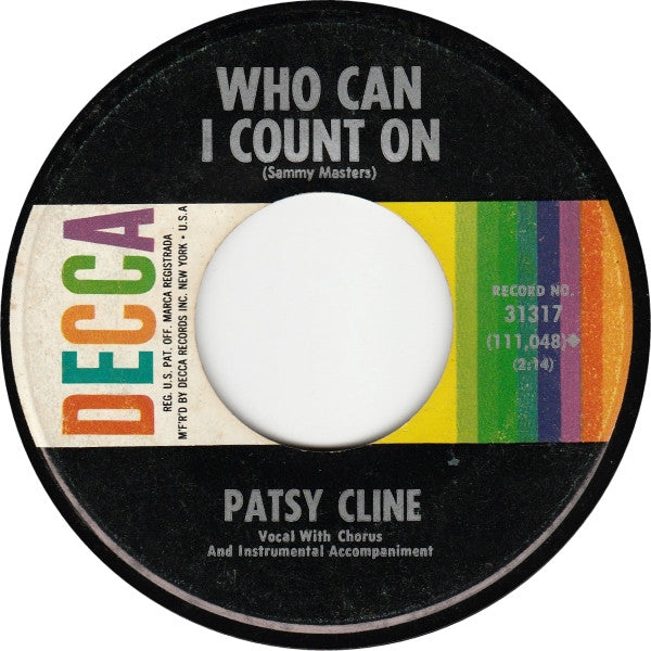 Patsy Cline : Crazy (7", Single, Mono)