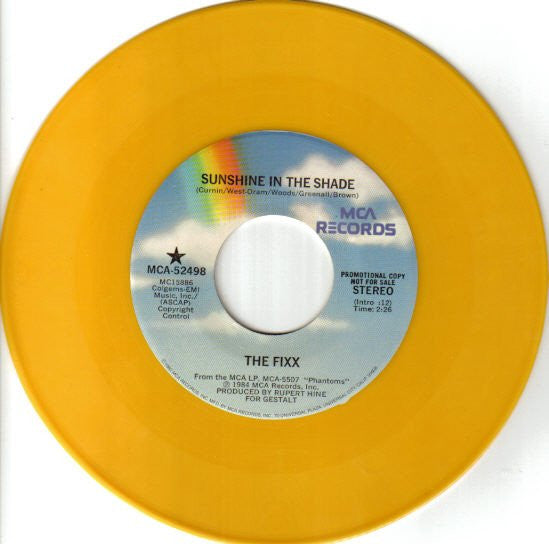 The Fixx : Sunshine In The Shade (7", Single, Promo, Yel)