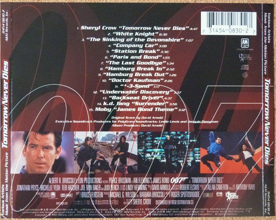 David Arnold : Tomorrow Never Dies (Music From The Motion Picture) (CD, Album, Comp)