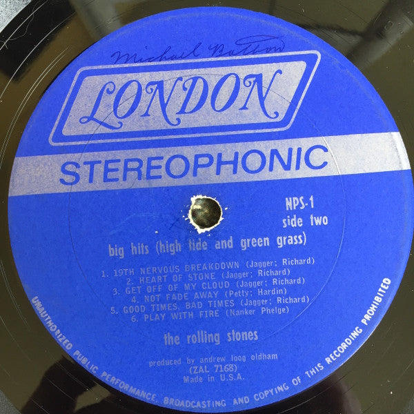 The Rolling Stones : Big Hits (High Tide And Green Grass) (LP, Comp)