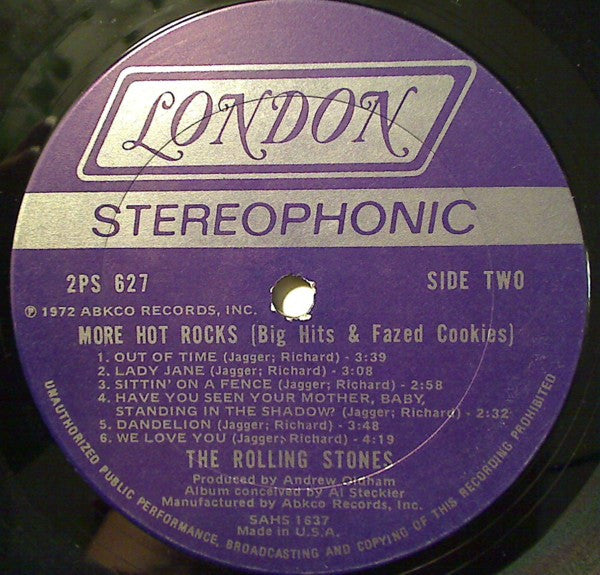 The Rolling Stones : More Hot Rocks (Big Hits & Fazed Cookies) (2xLP, Comp, Col)