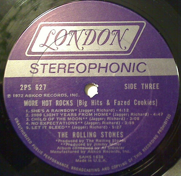 The Rolling Stones : More Hot Rocks (Big Hits & Fazed Cookies) (2xLP, Comp, Col)
