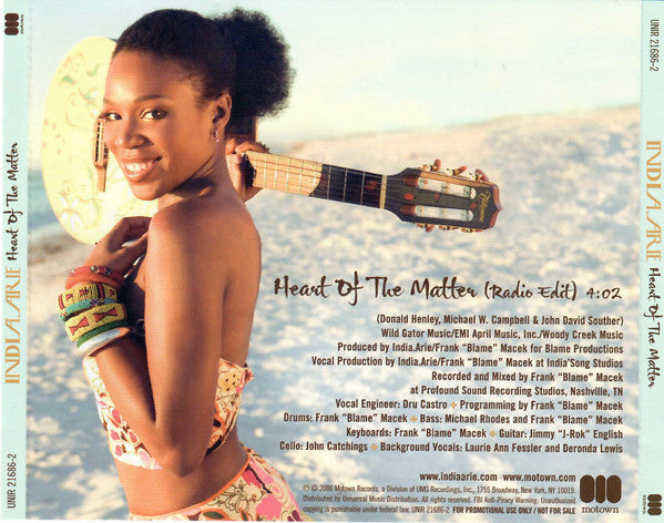 India.Arie : Heart Of The Matter (CD, Single, Promo)