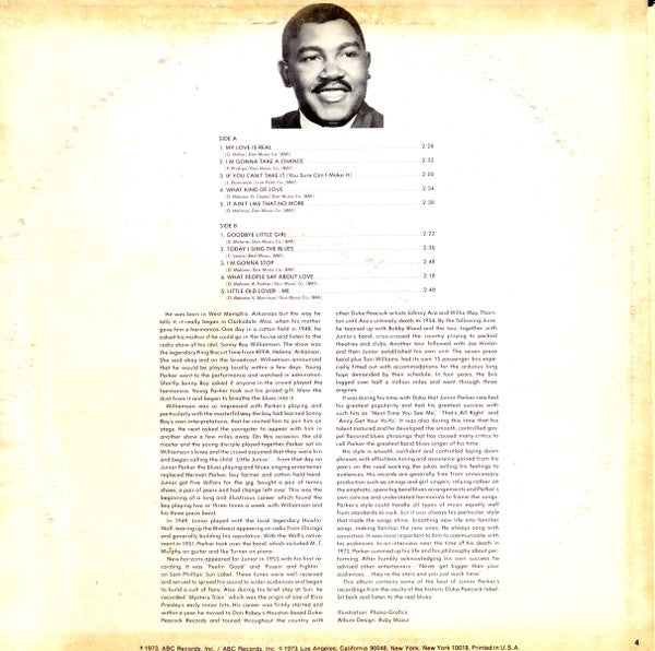 Little Junior Parker : Sometimes Tomorrow My Broken Heart Will Die (LP, Album, Comp, Promo, W/Lbl)