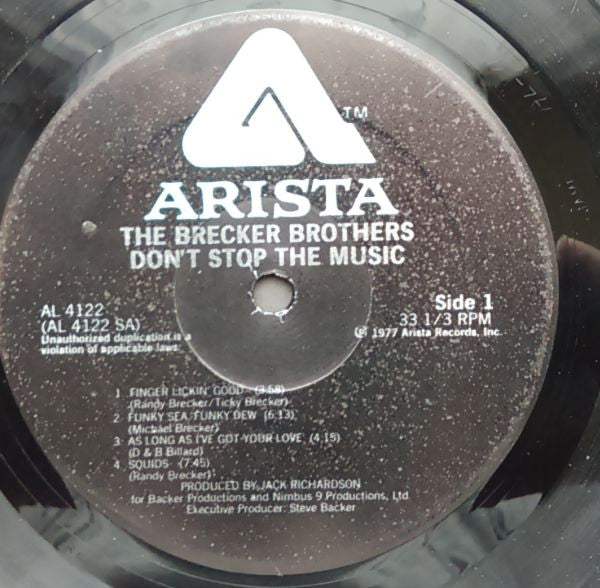 The Brecker Brothers : Don't Stop The Music (LP, Album, PRC)