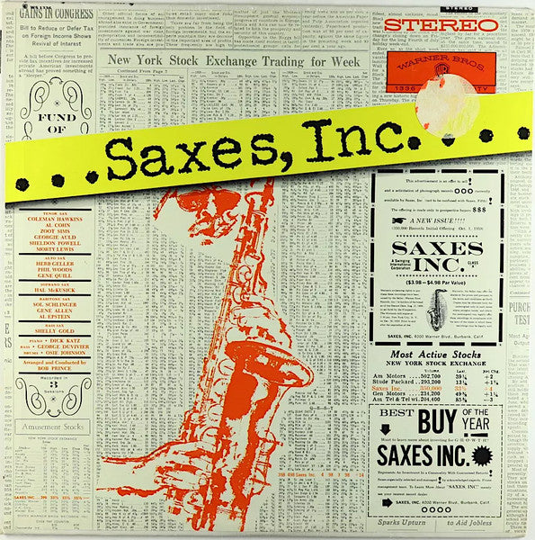 Saxes, Inc. : Saxes, Inc. (LP, Album)