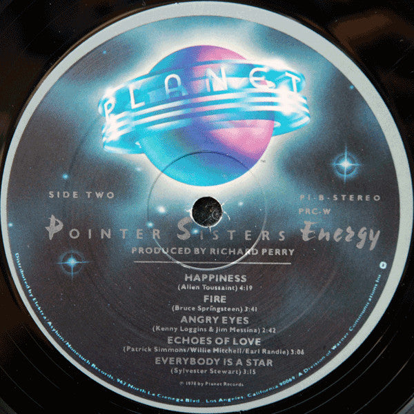Pointer Sisters : Energy (LP, Album, PRC)