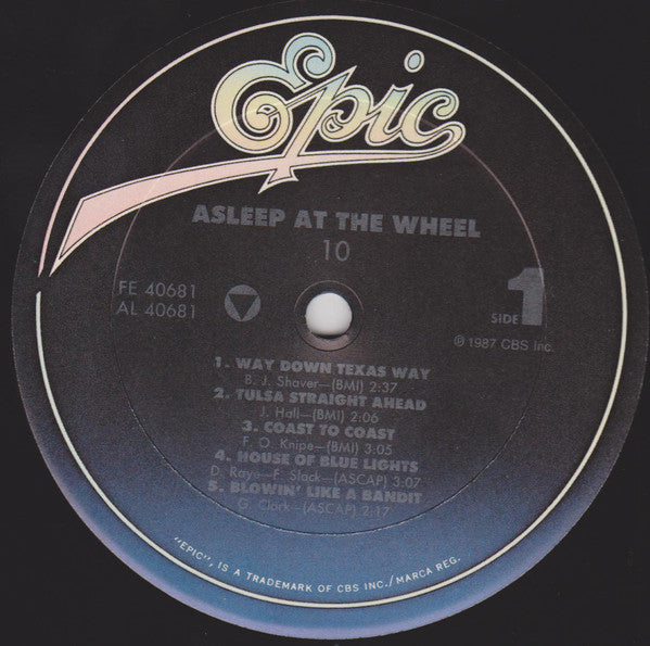 Asleep At The Wheel : 10 (LP, Album)