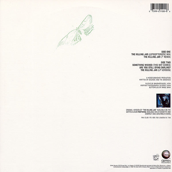 Siouxsie & The Banshees : The Killing Jar (Lepidopteristic Mix) (12", Maxi)