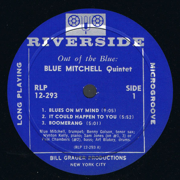 Blue Mitchell : Out Of The Blue (LP, Album, Mono, Dee)