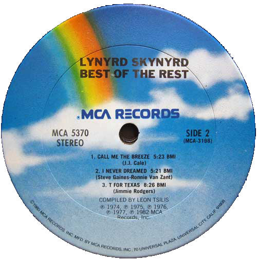 Lynyrd Skynyrd : Best Of The Rest (LP, Comp, Club, CRC)