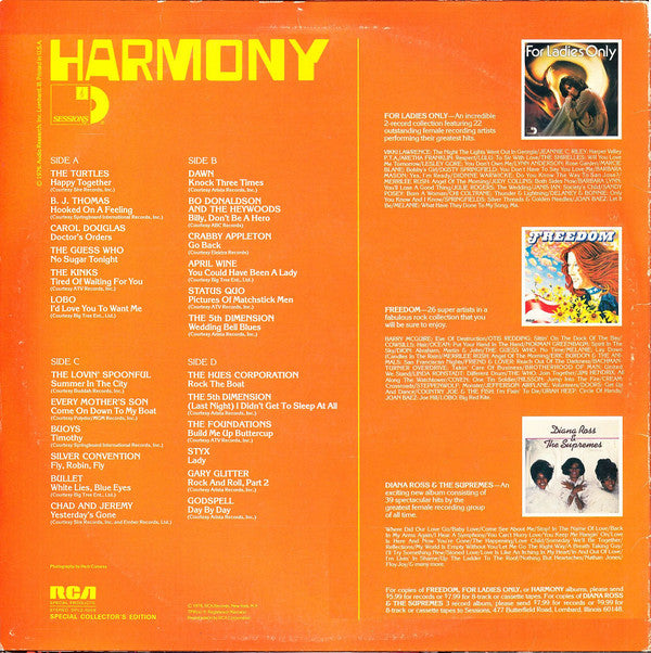 Various : Sessions Presents Harmony (2xLP, Comp)