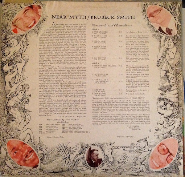 The Dave Brubeck Quartet / Dave Brubeck - William O. Smith : Near-Myth (LP, Album, Blu)