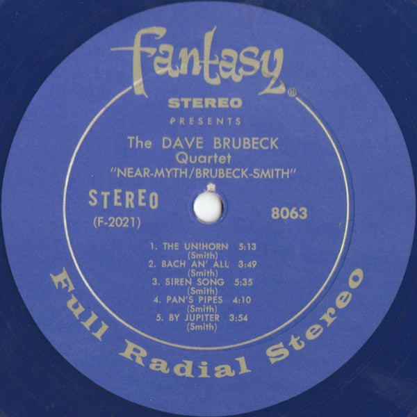 The Dave Brubeck Quartet / Dave Brubeck - William O. Smith : Near-Myth (LP, Album, Blu)