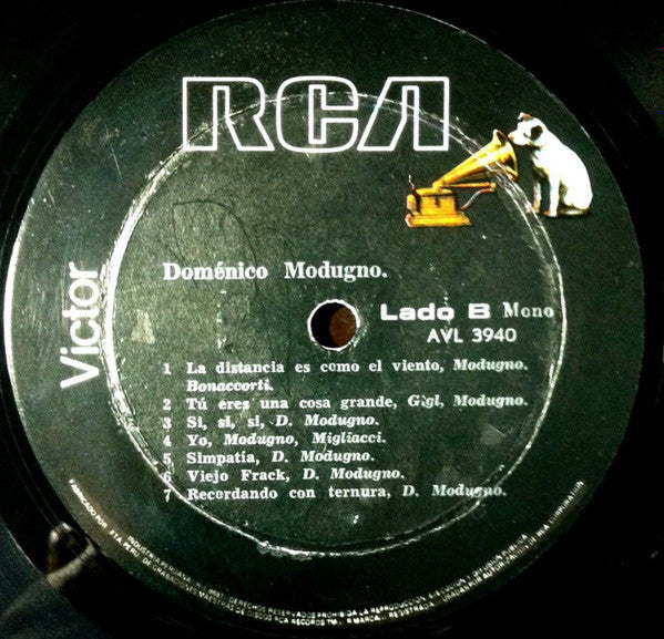 Domenico Modugno : Domenico Modugno (LP, Comp, Mono)