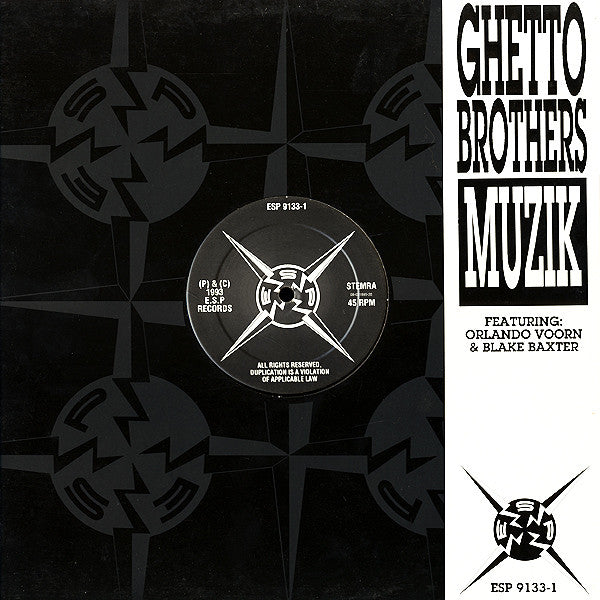 Ghetto Brothers : Muzik (12")