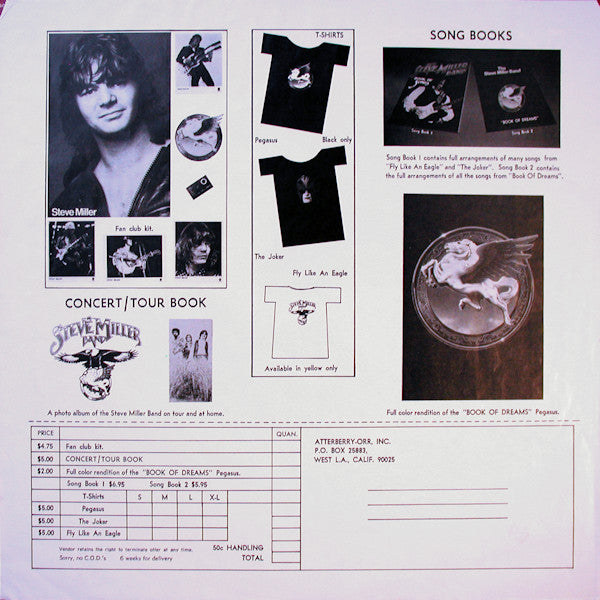 Steve Miller Band : Book Of Dreams (LP, Album, Win)