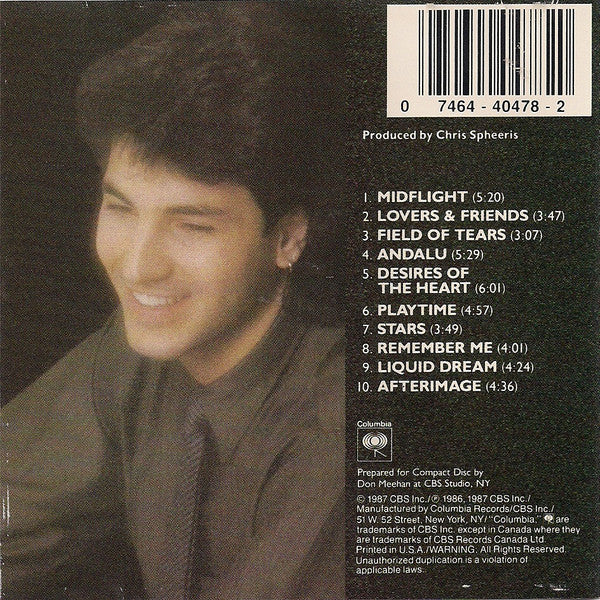 Chris Spheeris : Desires Of The Heart (CD, Album, RE)