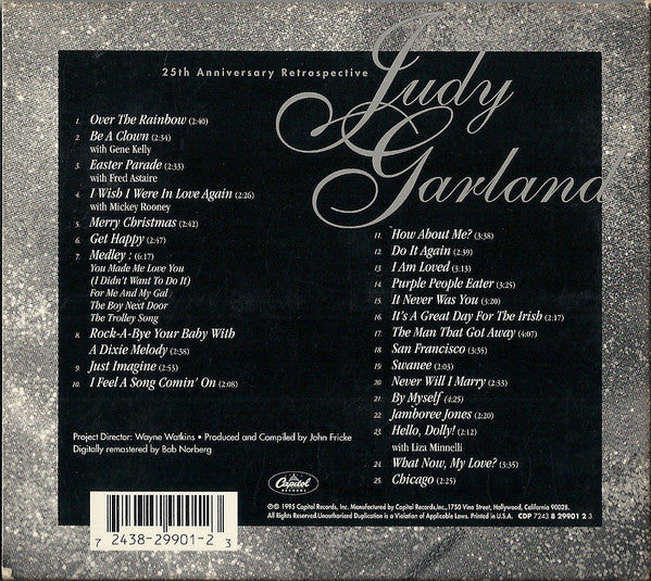 Judy Garland : 25th Anniversary Retrospective (CD, Comp)
